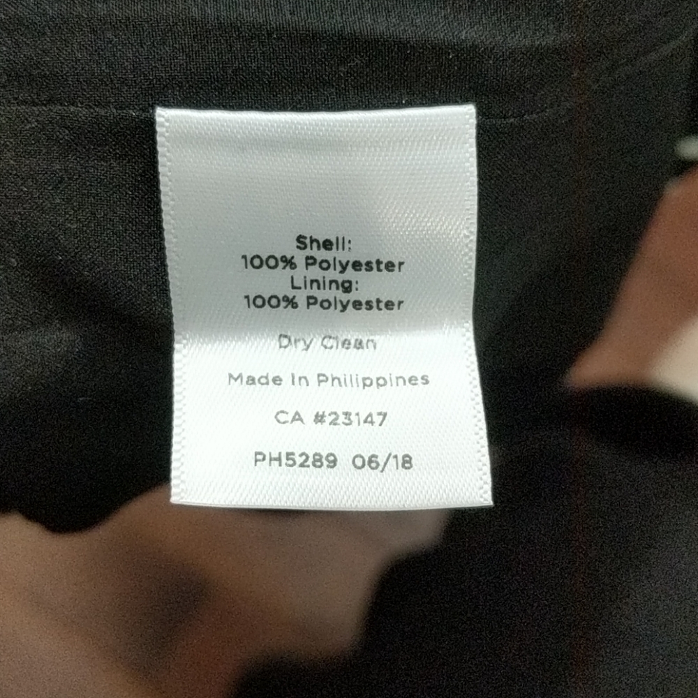 NWT 3/4 length bell sleeve, black and white dress - Picture 6 of 7